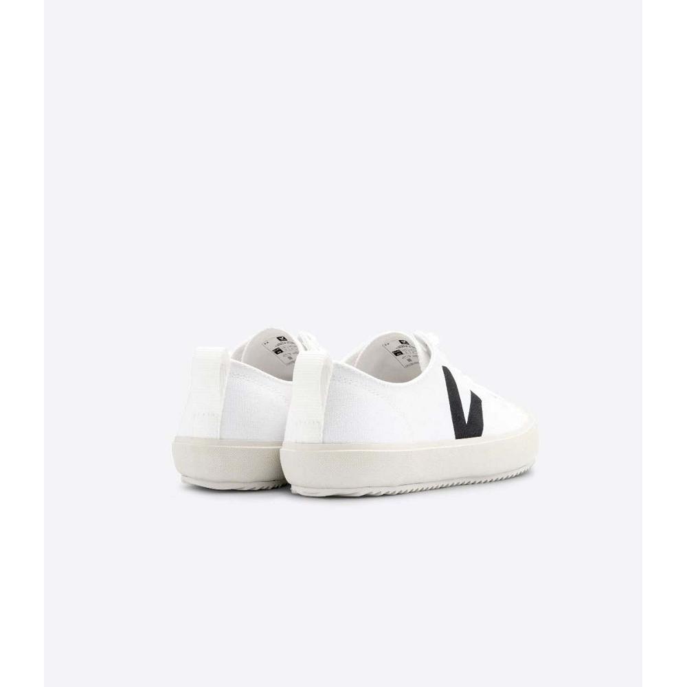 Veja NOVA CANVAS Men's Shoes White/Black | NZ 248NWY